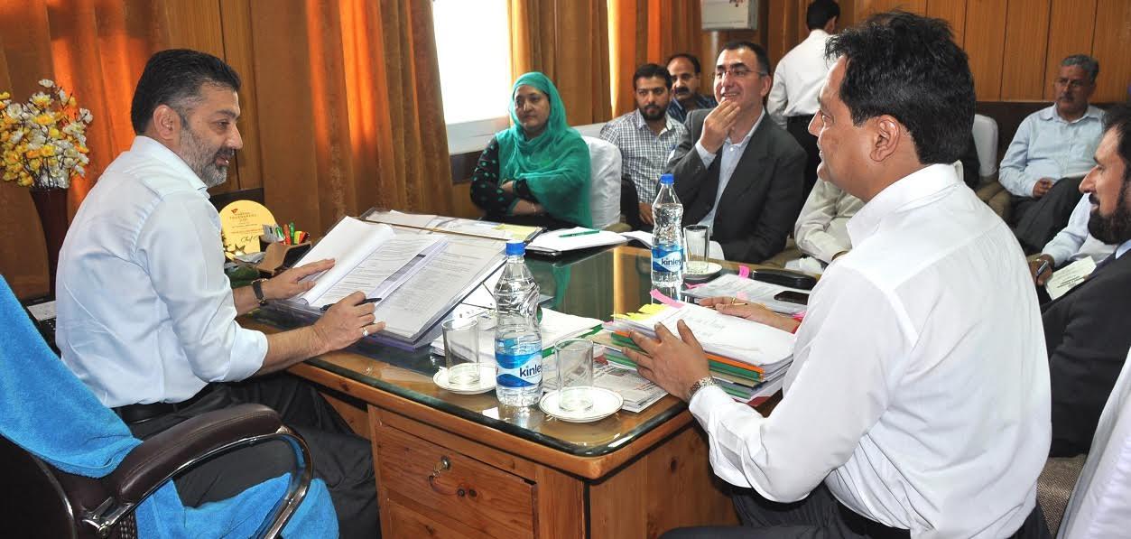 Ansari reviews functioning of various departments